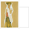 Standing Girl in White Petticoat by Egon Schiele