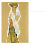 Standing Girl in White Petticoat by Egon Schiele