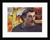 Self-portrait with the Yellow Christ by Paul Eugéne Henri Gauguin
