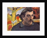 Self-portrait with the Yellow Christ by Paul Eugéne Henri Gauguin