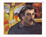 Self-portrait with the Yellow Christ by Paul Eugéne Henri Gauguin