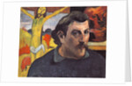 Self-portrait with the Yellow Christ by Paul Eugéne Henri Gauguin