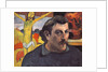 Self-portrait with the Yellow Christ by Paul Eugéne Henri Gauguin