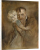Self-portrait with Daughter Marion by Franz von Lenbach