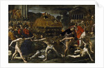 Funeral of a Roman emperor (Cremation ceremony) by Giovanni Lanfranco