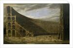 Perspective of a Roman amphitheatre by Domenico Gargiulo