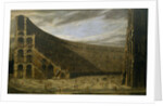 Perspective of a Roman amphitheatre by Domenico Gargiulo