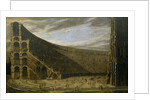 Perspective of a Roman amphitheatre by Domenico Gargiulo