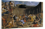 Roman gladiators by Giovanni Francesco Romanelli