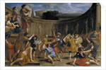 Roman gladiators by Giovanni Francesco Romanelli