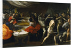 Gladiator fights at a Banquet by Giovanni Lanfranco