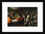 Gladiator fights at a Banquet by Giovanni Lanfranco