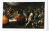 Gladiator fights at a Banquet by Giovanni Lanfranco