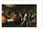 Gladiator fights at a Banquet by Giovanni Lanfranco