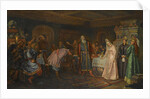 The Kiss Ceremony. Boyar Morozov, his Wife Yelena and Prince Serebrenni by Fyodor Fyodorovich Buchholz