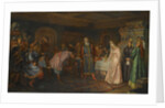 The Kiss Ceremony. Boyar Morozov, his Wife Yelena and Prince Serebrenni by Fyodor Fyodorovich Buchholz
