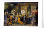 Louis XVI received at Reims the homage of the Knights of the Holy Spirit, 13 June 1775 by Gabriel François Doyen