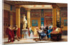 Rehearsal of Joueur de flûte and La femme de Diomède in the Atrium of Prince Napoleons Pompeian by Gustave Clarence Rodolphe Boulanger