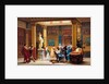 Rehearsal of Joueur de flûte and La femme de Diomède in the Atrium of Prince Napoleons Pompeian by Gustave Clarence Rodolphe Boulanger