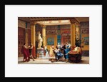 Rehearsal of Joueur de flûte and La femme de Diomède in the Atrium of Prince Napoleons Pompeian by Gustave Clarence Rodolphe Boulanger
