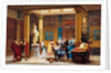 Rehearsal of Joueur de flûte and La femme de Diomède in the Atrium of Prince Napoleons Pompeian by Gustave Clarence Rodolphe Boulanger