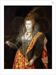 Portrait of Elizabeth I of England, in ballet costume as Iris (Rainbow Portrait) by George Peter Alexander Healy
