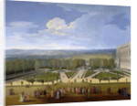Louis XIV and his Court on a Promenade in the Gardens of Versailles by Etienne Allegrain