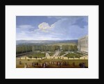 Louis XIV and his Court on a Promenade in the Gardens of Versailles by Etienne Allegrain