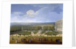 Louis XIV and his Court on a Promenade in the Gardens of Versailles by Etienne Allegrain