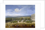 Louis XIV and his Court on a Promenade in the Gardens of Versailles by Etienne Allegrain