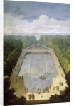 Bosquet de lÎle Royale and Bassin du Miroir in the gardens of Versailles by Etienne Allegrain