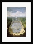 Bosquet de lÎle Royale and Bassin du Miroir in the gardens of Versailles by Etienne Allegrain