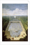 Bosquet de lÎle Royale and Bassin du Miroir in the gardens of Versailles by Etienne Allegrain