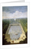 Bosquet de lÎle Royale and Bassin du Miroir in the gardens of Versailles by Etienne Allegrain