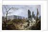 Bosquet des Bains dApollon by Hubert Robert