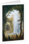 The fountain in the Grove of the muses at the Chateau de Marly by Hubert Robert