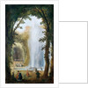 The fountain in the Grove of the muses at the Chateau de Marly by Hubert Robert