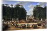 The marriage procession of Napoleon I and Marie-Louise crossing the Jardin des Tuileries on 2nd Apri by Étienne-Barthélémy Garnier