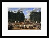The marriage procession of Napoleon I and Marie-Louise crossing the Jardin des Tuileries on 2nd Apri by Étienne-Barthélémy Garnier