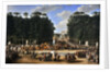 The marriage procession of Napoleon I and Marie-Louise crossing the Jardin des Tuileries on 2nd Apri by Étienne-Barthélémy Garnier