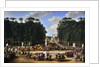The marriage procession of Napoleon I and Marie-Louise crossing the Jardin des Tuileries on 2nd Apri by Étienne-Barthélémy Garnier