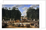 The marriage procession of Napoleon I and Marie-Louise crossing the Jardin des Tuileries on 2nd Apri by Étienne-Barthélémy Garnier
