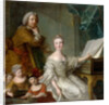 Jean-Marc Nattier and his family by Jean-Marc Nattier
