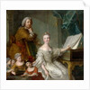 Jean-Marc Nattier and his family by Jean-Marc Nattier