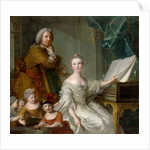 Jean-Marc Nattier and his family by Jean-Marc Nattier