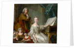 Jean-Marc Nattier and his family by Jean-Marc Nattier