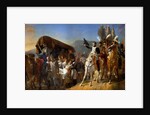 Napoleon Pays Homage to the Courage of the Wounded by Jean-Baptiste Debret