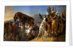 Napoleon Pays Homage to the Courage of the Wounded by Jean-Baptiste Debret