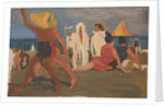 Bathers on the Lido, Venice (Serge Diaghilev and Vaslav Nijinsky on the Beach) by Léon Bakst