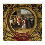 Hugh Capet proclaimed King by the nobles in May 987 by Jean Alaux